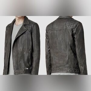 Allsaints Leather JKT
100% authentic 
Worn a couple times 
Dark Brown